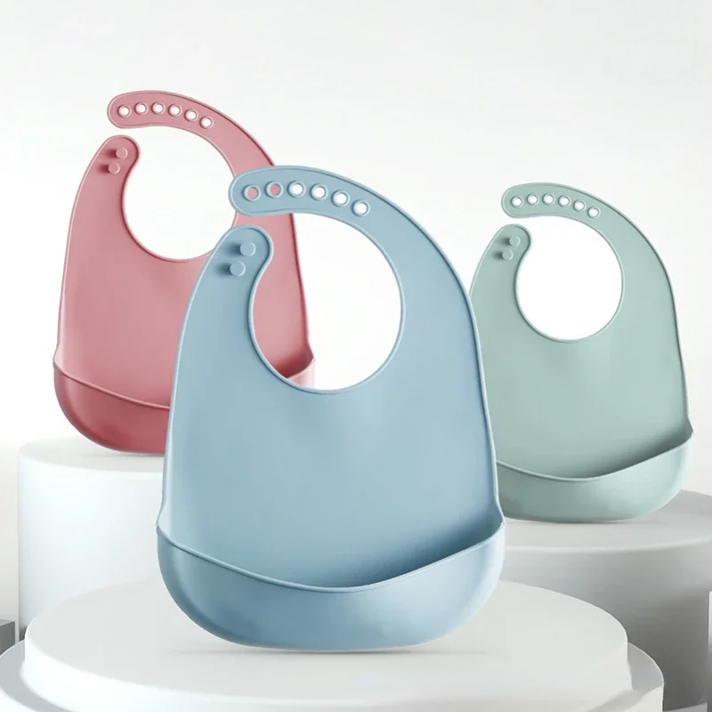 Baby Nursery Things - 1-3 Pezzi Bavaglino Regolabile Impermeabile per