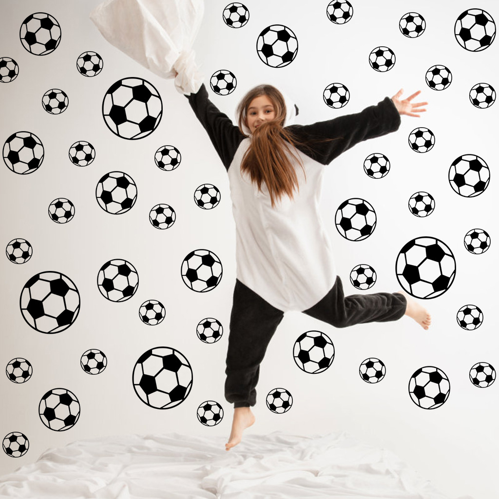 Baby Nursery Wall Mural - 43 pezzi adesivi murali calcio per