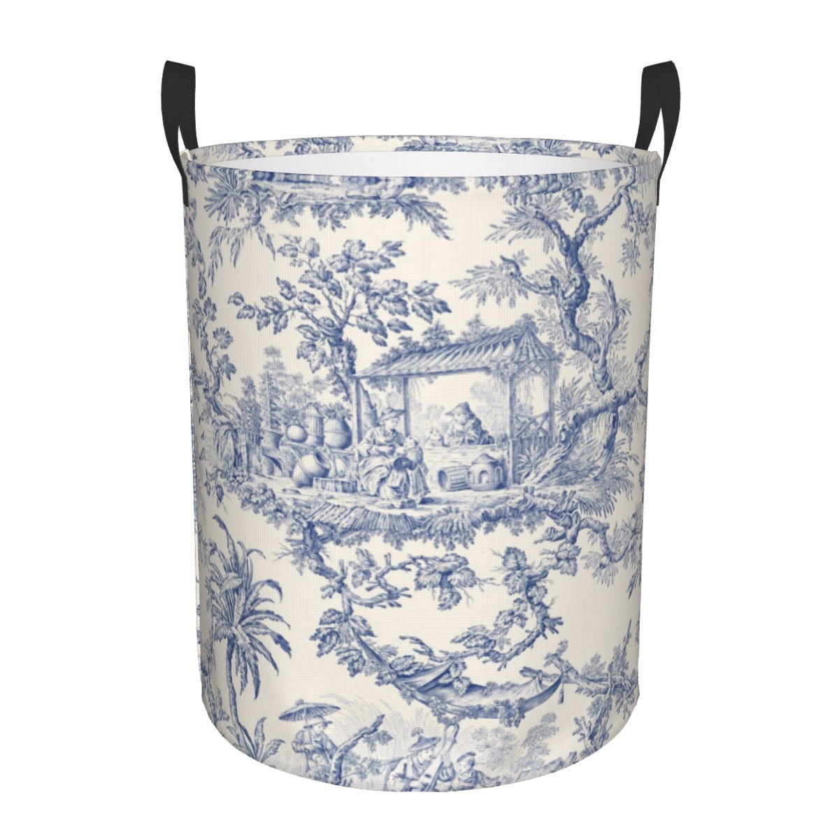 Baby Nursery Things - Cesto portabiancheria pieghevole con motivi Toile