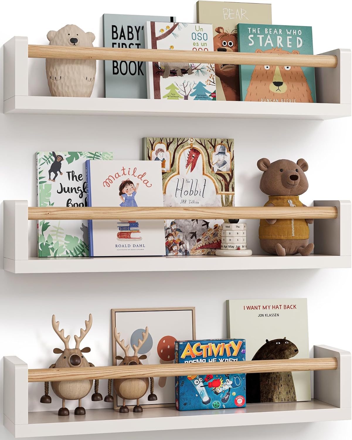 Baby Nursery Shelves - Set di 3 mensole galleggianti per