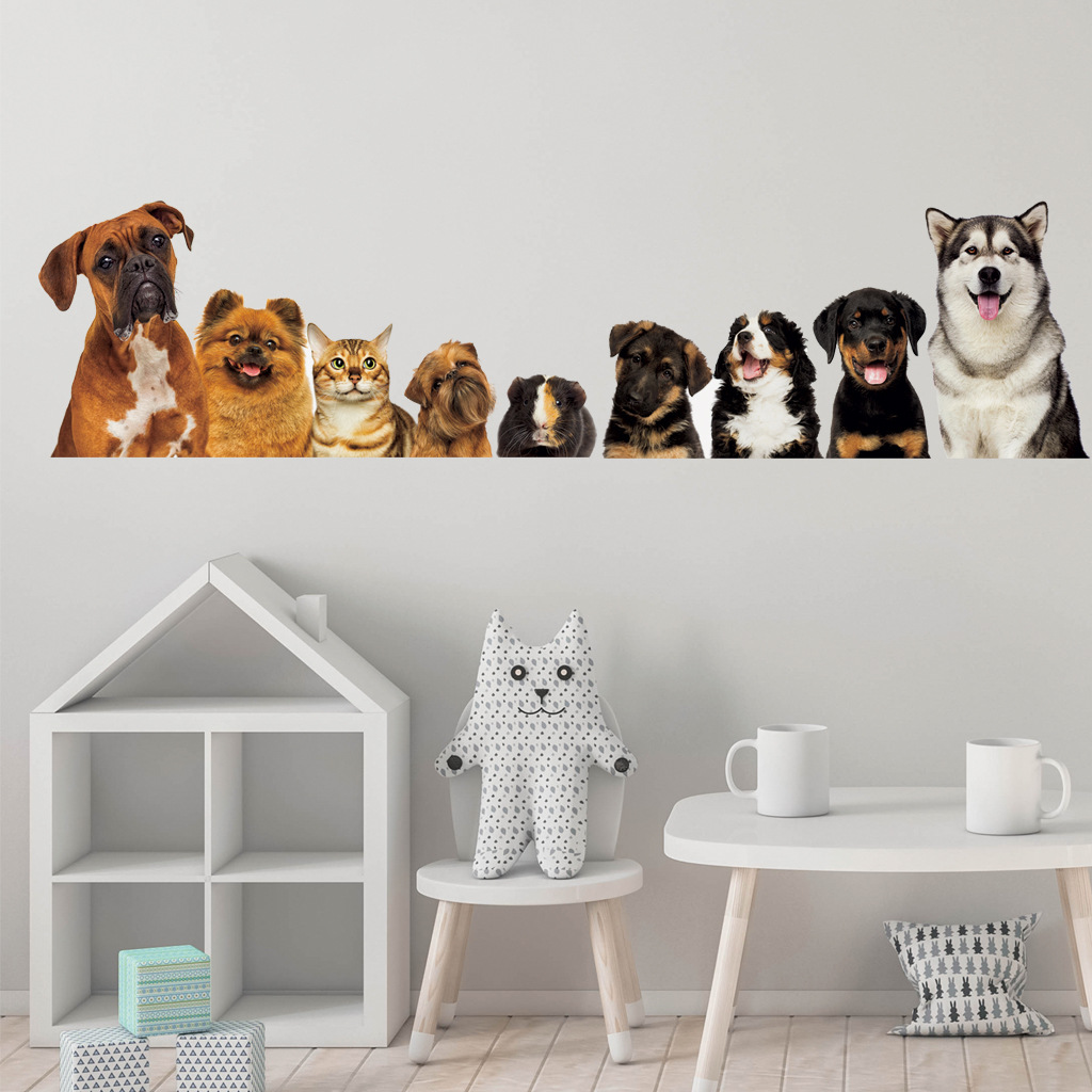 C30 #   9 simpatici gatti e ca - Baby Nursery Wall Mural recensione e prezzo