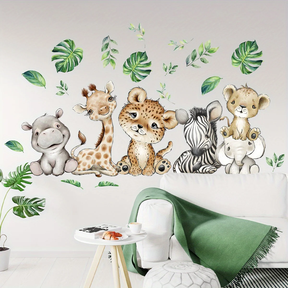 1PC Cartoon Cute Ippopotamo Ti - Baby Nursery Wall Mural recensione e prezzo