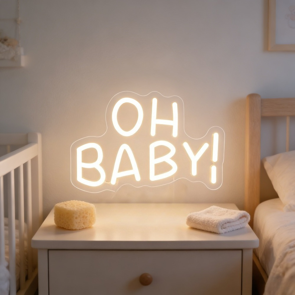 Insegna Luminosa 'OH BABY' per - Baby Nursery Wall Lights recensione e prezzo