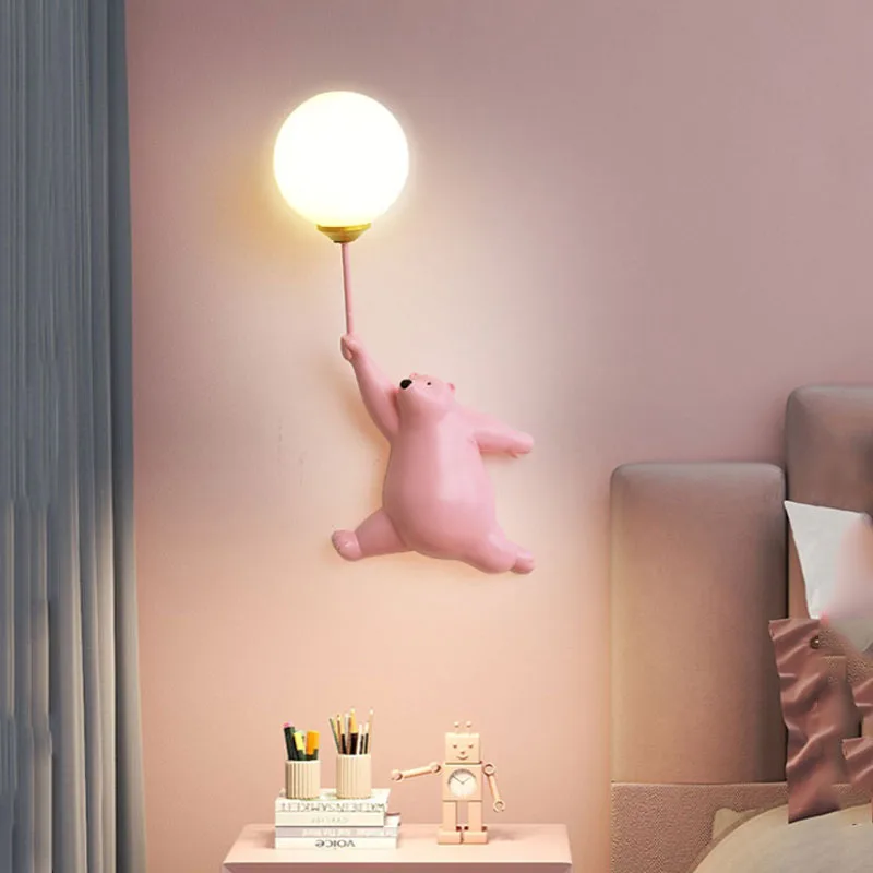 Cartoon Orso Polare LED Sconce - Baby Nursery Wall Lights recensione e prezzo