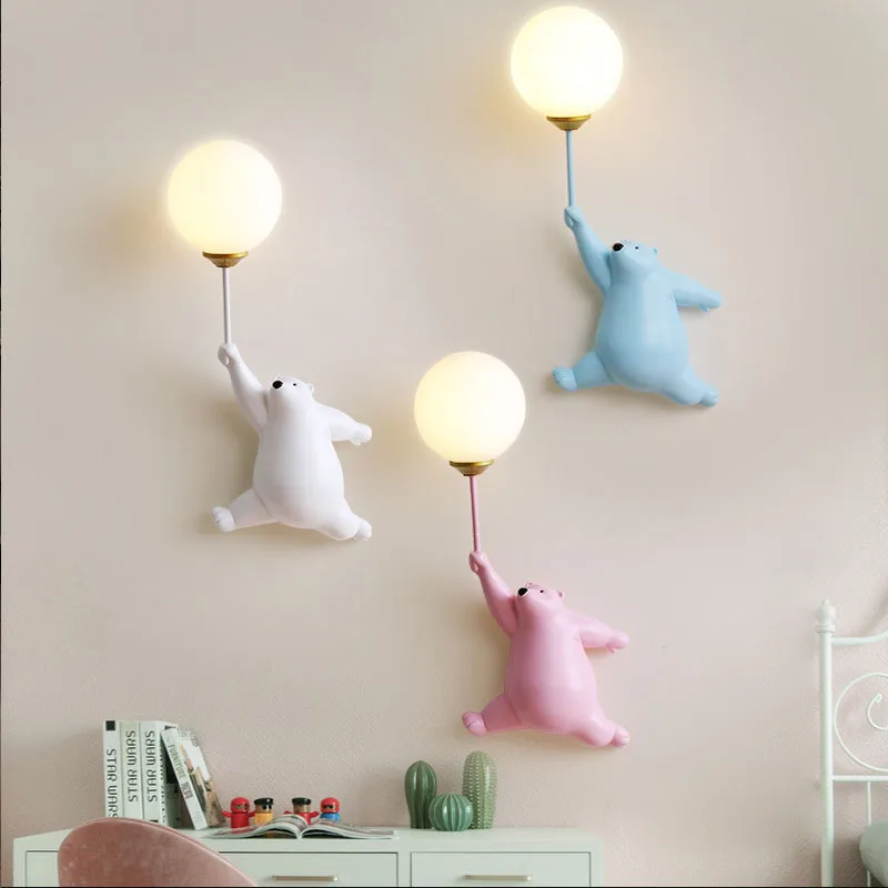 Cartoon Orso Polare LED Sconce - Baby Nursery Wall Lights recensione e prezzo