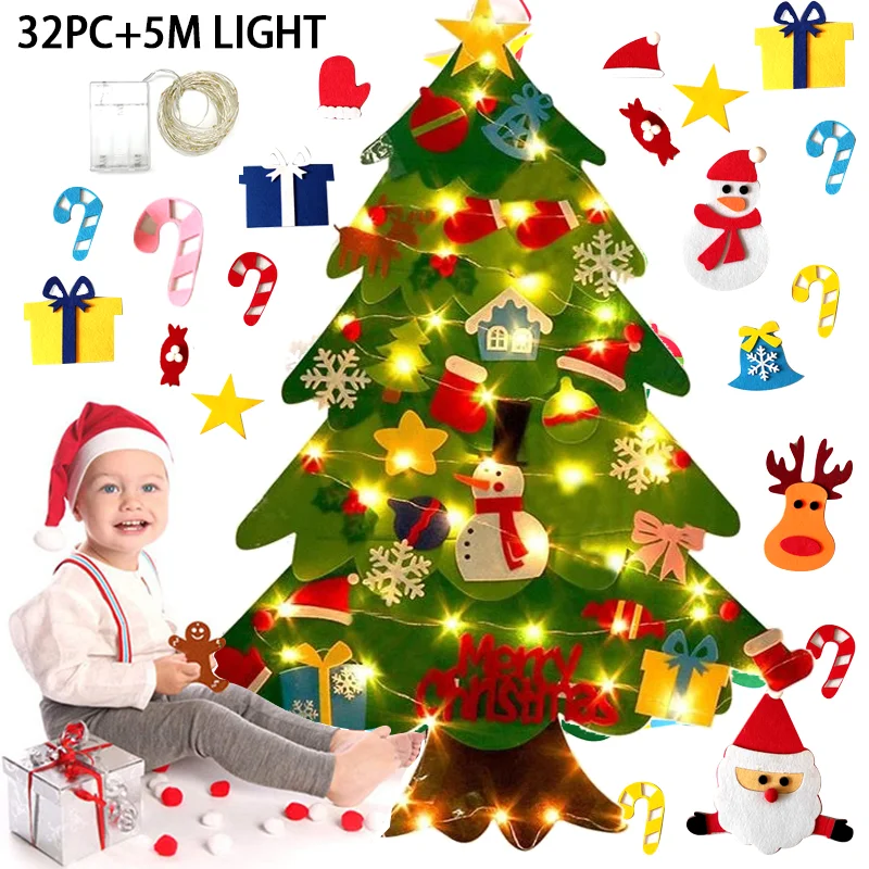 Albero di Natale in feltro fai - Baby Nursery Wall Lights recensione e prezzo