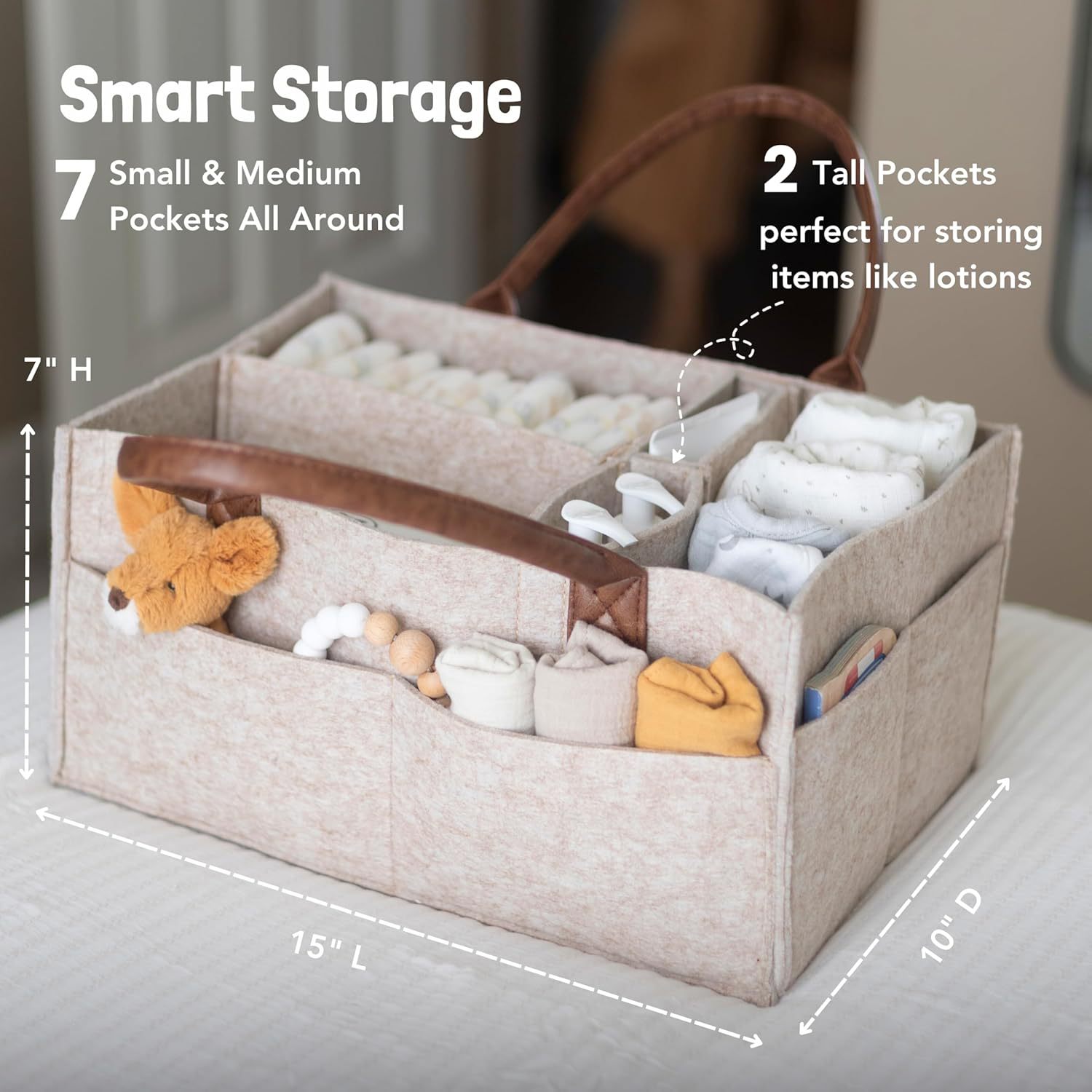 Cesto portaoggetti in feltro p - Baby Nursery Shelves recensione e prezzo