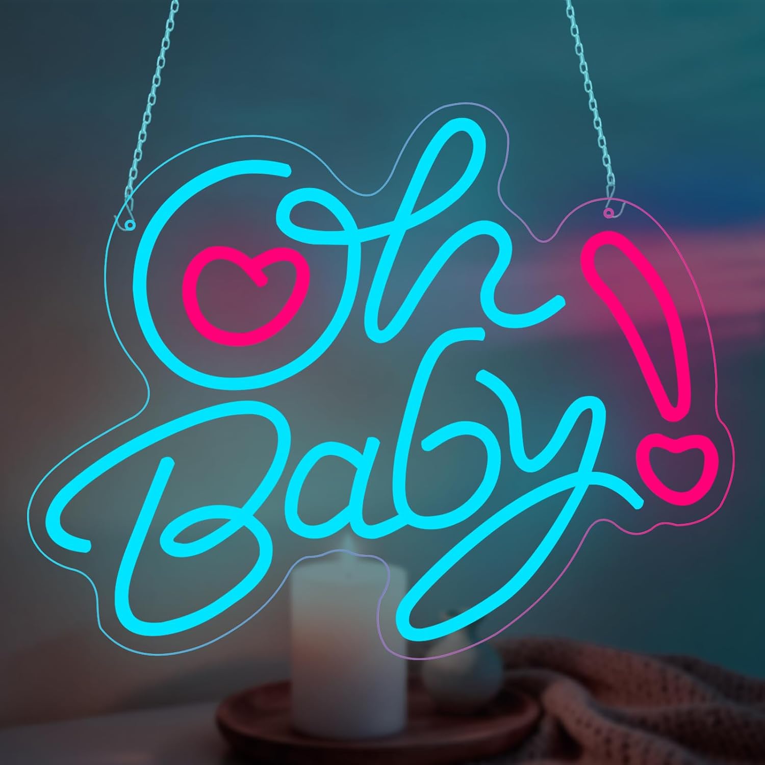 Insegna LED Neon 'Oh Baby' a F - Baby Nursery Wall Lights recensione e prezzo