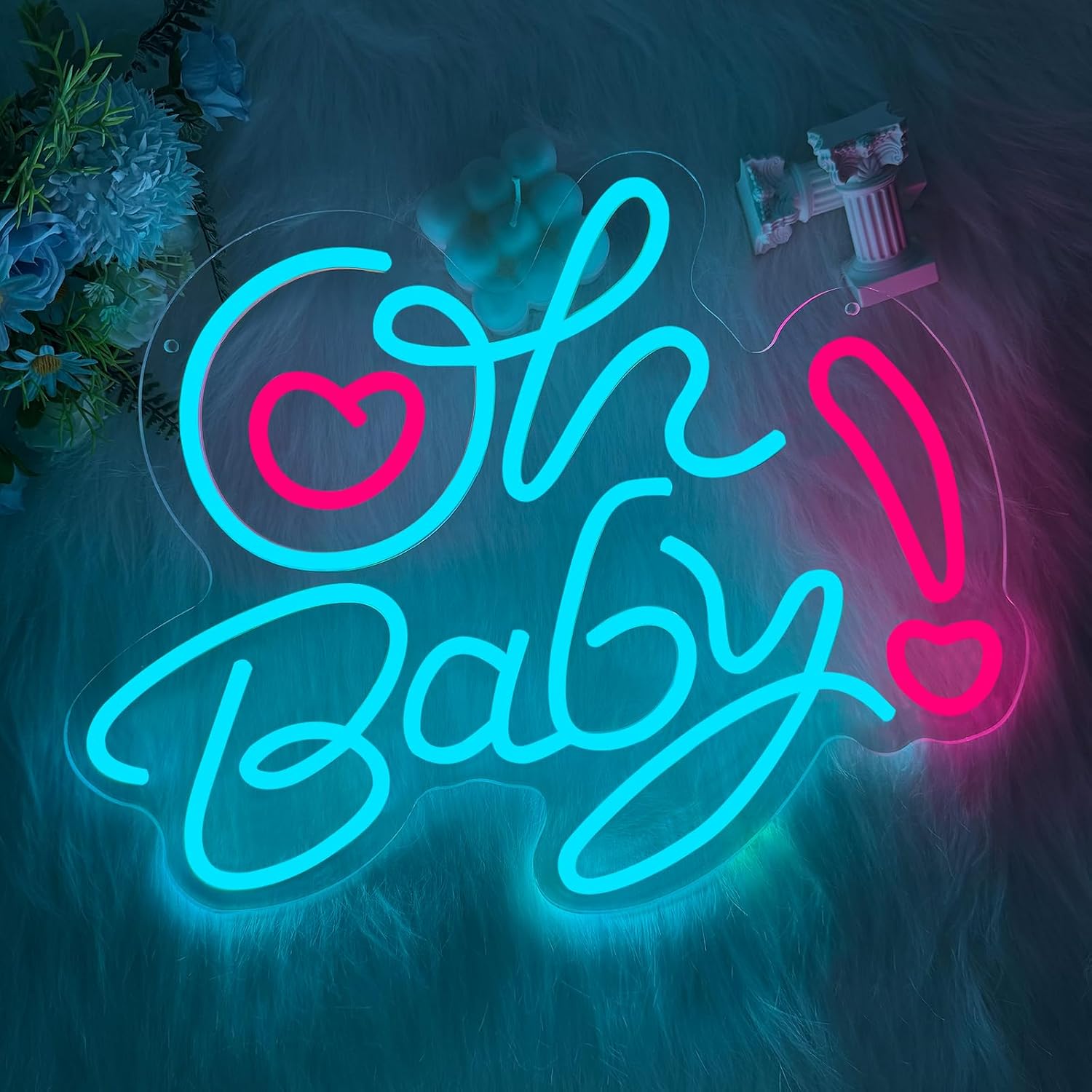Insegna LED Neon 'Oh Baby' a F - Baby Nursery Wall Lights recensione e prezzo