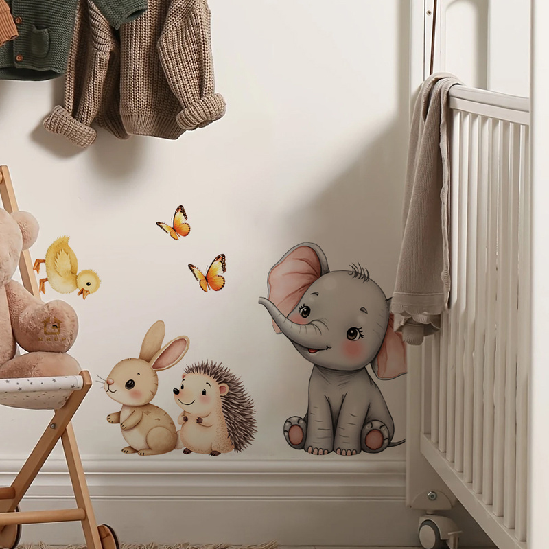 Adesivo da parete con animali  - Baby Nursery Wall Mural recensione e prezzo