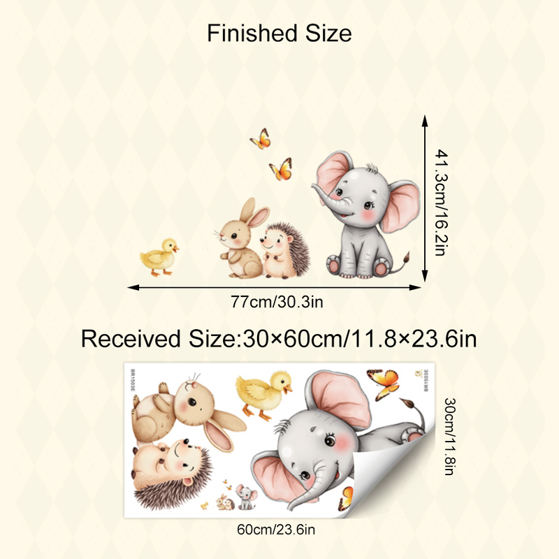 Adesivo da parete con animali  - Baby Nursery Wall Mural recensione e prezzo