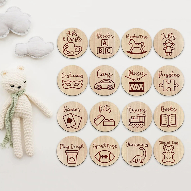 Etichette in Legno per Organiz - Baby Nursery Things recensione e prezzo