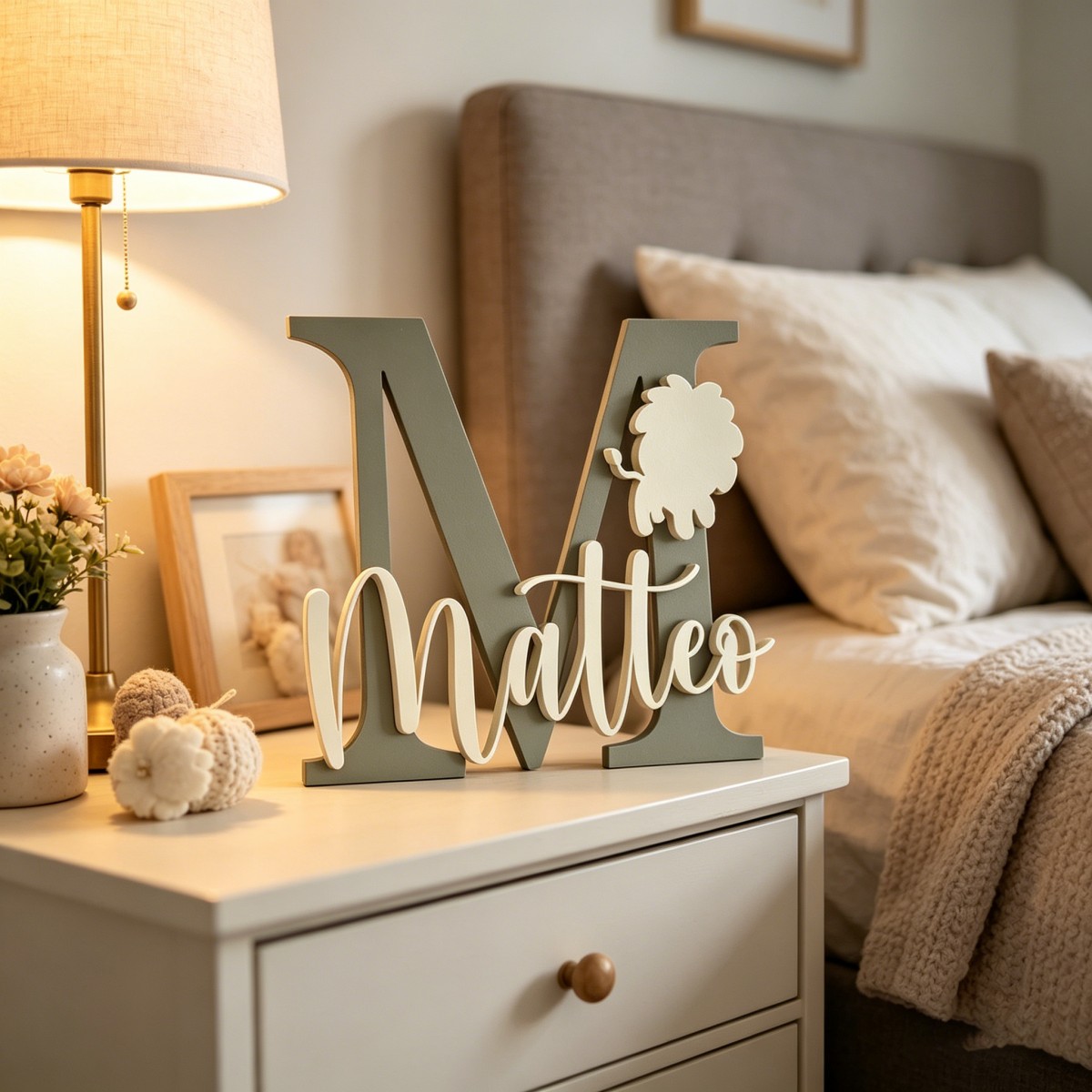 1 Pezzo Targa in Legno Persona - Baby Nursery Name recensione e prezzo