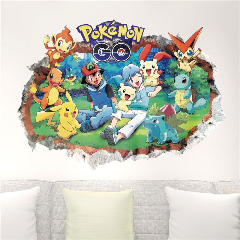 Cartoon pokragon Pikachu Wall  - Baby Nursery Wall Mural recensione e prezzo