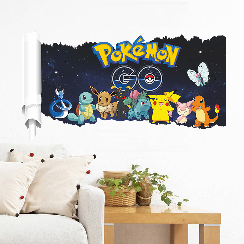 Cartoon pokragon Pikachu Wall  - Baby Nursery Wall Mural recensione e prezzo