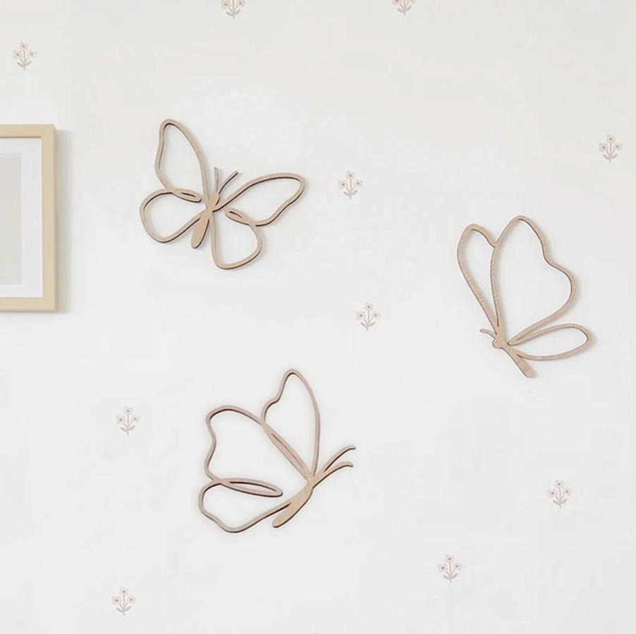 Insegna in Legno con Farfalle, - Baby Nursery Design recensione e prezzo