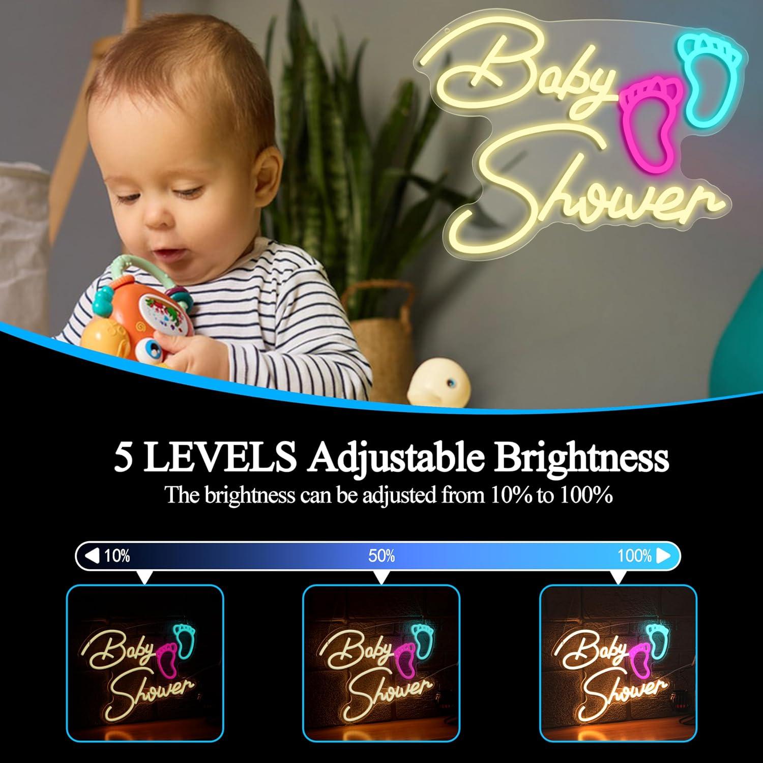 Insegna Neon Baby Shower, Luce - Baby Nursery Wall Lights recensione e prezzo