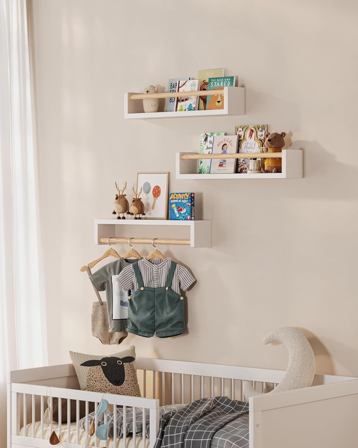 Set di 3 mensole galleggianti  - Baby Nursery Shelves recensione e prezzo
