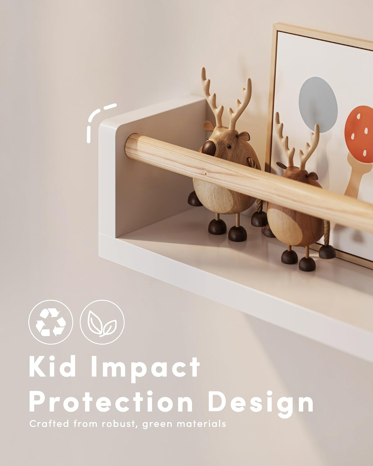 Set di 3 mensole galleggianti  - Baby Nursery Shelves recensione e prezzo