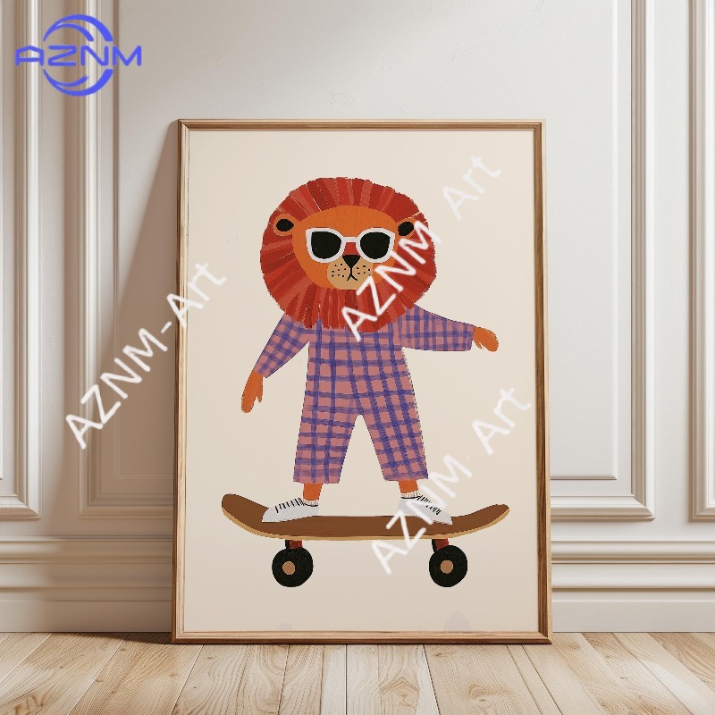Poster Divertente con Animali  - Baby Nursery Things recensione e prezzo