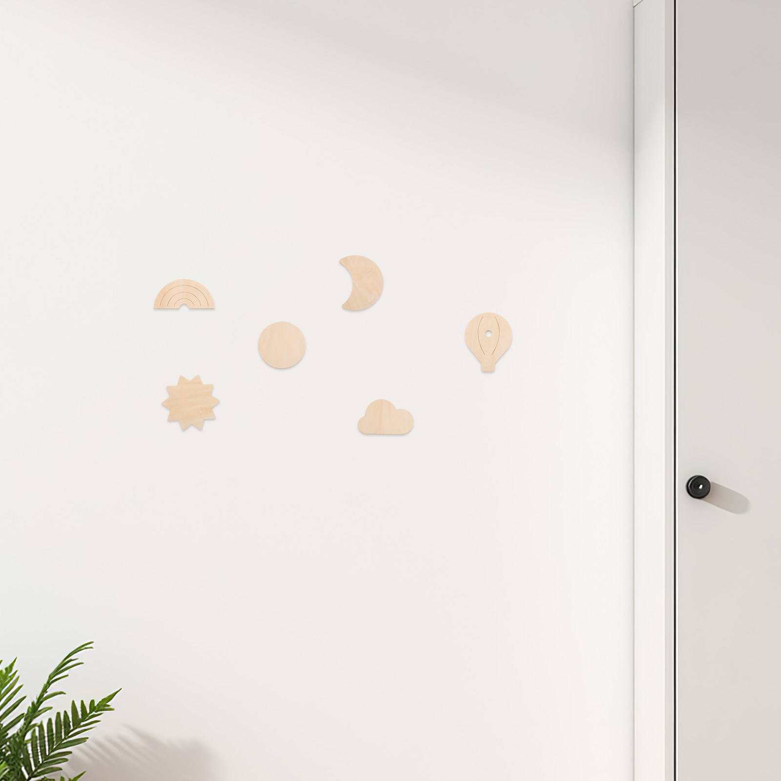 6 Pezzi Adesivi Murali in Legn - Baby Nursery Hot Air Balloon Theme recensione e prezzo