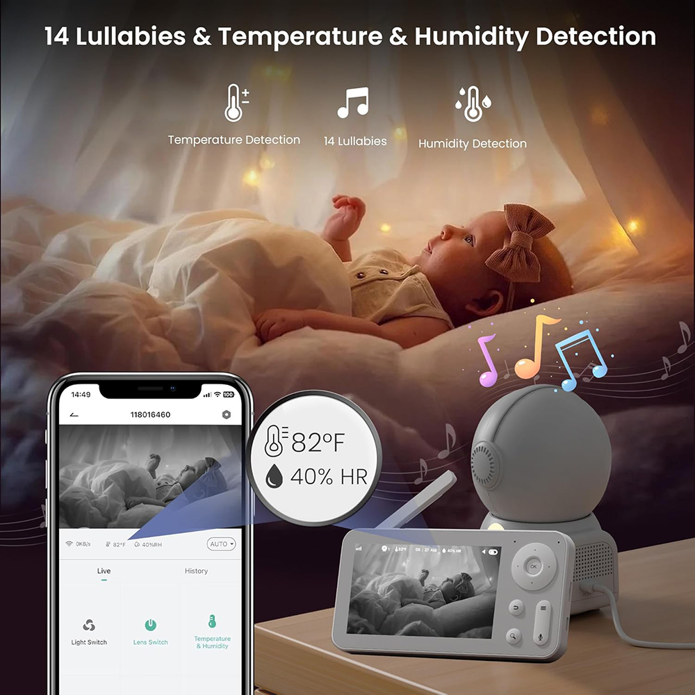 Baby monitor 2K con 2 telecame - Baby Nursery Design recensione e prezzo